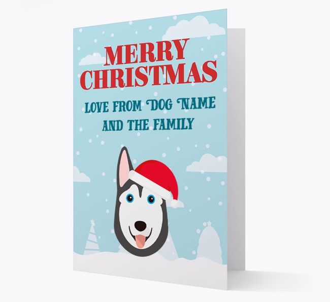 Love From the Family: Personalized {breedFullName} Christmas Card